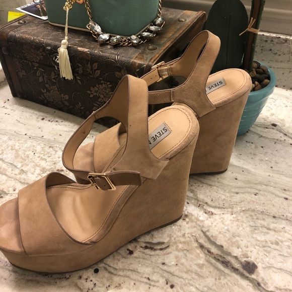 Nude Erica Steve Madden Wedges - Picture 4 of 8